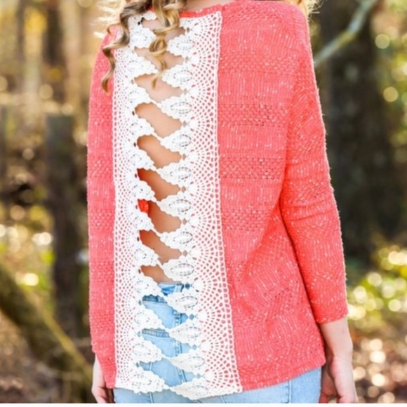 Entro crochet open back sweater - Picture 5 of 5